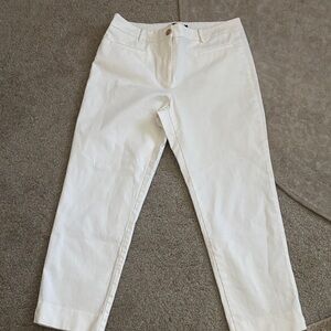 White Straight-Leg Pants-Ann Taylor